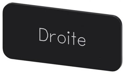 droite inskription font hvid label sort 5x27mm 12 str label holder label til rkningsplade m