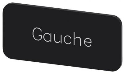 gauche inskription font hvid label sort 5x27mm 12 str label holder label til rkningsplade m
