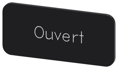 ouvert inskription font hvid label sort 5x27mm 12 str label holder label til rkningsplade m