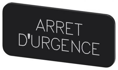 urgence d arret inskription font hvid label sort 5x27mm 12 str label holder label til rkningsplade m