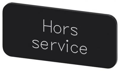 service hors inskription font hvid label sort 5x27mm 12 str label holder label til rkningsplade m