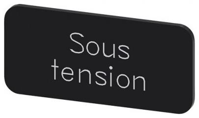 tension sous inskription font hvid label sort 5x27mm 12 str label holder label til rkningsplade m