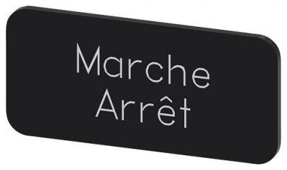 arret marche inskription font hvid label sort 5x27mm 12 str label holder label til rkningsplade m