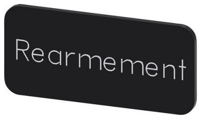 rearmement inskription font hvid label sort 5x27mm 12 str label holder label til rkningsplade m