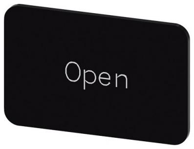 open inskription font hvid label sort mm 27 x 5 17 str label holder label til rkningsplade m