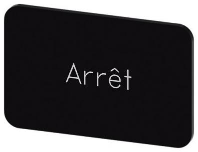 arret inskription font hvid label sort mm 27 x 5 17 str label holder label til rkningsplade m