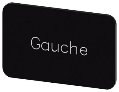 gauche inskription font hvid label sort mm 27 x 5 17 str label holder label til rkningsplade m