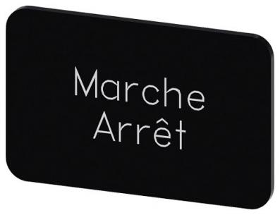 arret marche inskription font hvid label sort mm 27 x 5 17 str label holder label til rkningsplade m