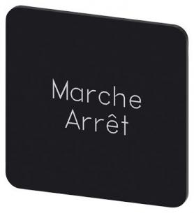 arret marche inskription font hvid label sort mm 27x27 str label holder label til rkningsplade m