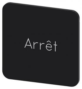 arret inskription font hvid label sort mm 22x22 str label hus p limning til rkningsplade m