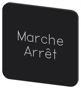 arret marche inskription font hvid label sort mm 22x22 str label hus p limning til rkningsplade m