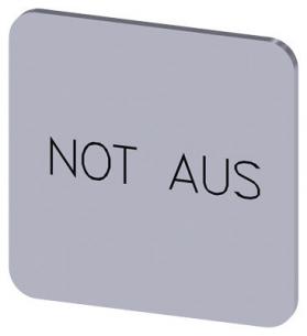 3su1900-0af81-0as0 stop emergency inskription font sort label lv s 22x22mm str label hus p limning til rkningsplade m