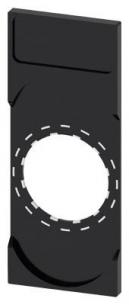 mm 27 x mm 5 12 plade labeling for sort flad trykknap dobbelt for 22mm holder label