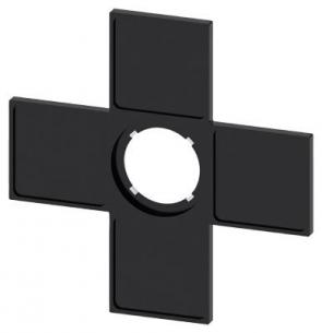 27mm x 27mm plader labeling for sort positioner afbryder 4 22mm koordinatkontakt for holder label