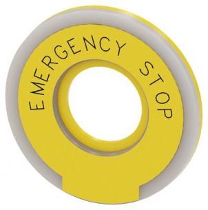 dstop n inskription mm 23 diameter inde mm 60 diameter ydre belyst gul paddetryk dstop n for rund ndeskive sp