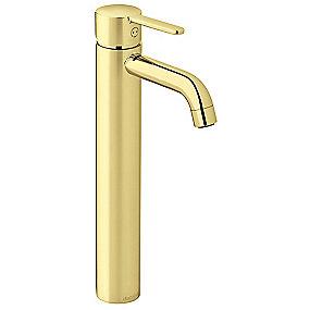 messing poleret - bundventil u large håndvaskarmatur silhouet damixa