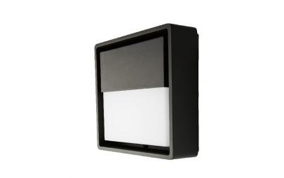 3000k led 6w sort wall square frame