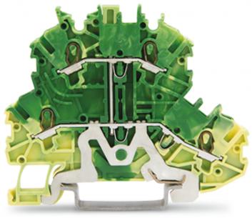 green yellow jordklemme 2-etages