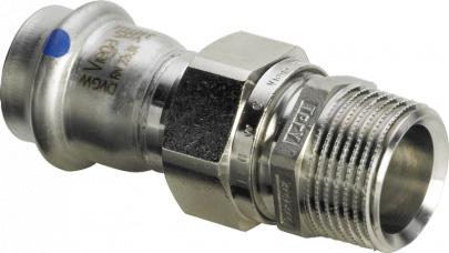 1 x mm 28 overgangsforskruning lf inox sanpress viega