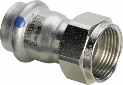 1 x mm 22 tilslutningsforskruning lf inox sanpress viega