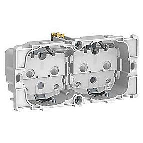 kning afd uden - modul 0 2 jord med stikkontakt schuko fuga lk