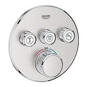 supersteel ventiler 3 indbygning til 3sc termostatarmatur smartcontrol grohtherm grohe