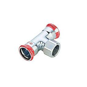 m-bakke varmesystemer til -22mm 2 22-1 muffe med t-stykke press fz