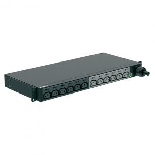 sort ledning 3m med 12xc13 32a 230v 1u 19 basic powerpanel