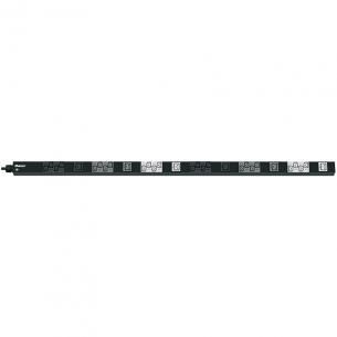 sort ledning 3m med 6xc19 24xc13 16a 415v vertikal basic powerpanel