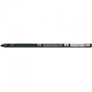 sort ledning 3m med 6xc19 30xc13 48a 230v vertikal basic powerpanel