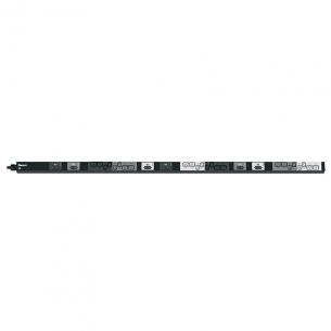 sort ledning 3m med 12xc19 12xc13 32a 415v vertikal basic powerpanel