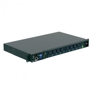 sort ledning 3m med 8xc13 16a 230v 1u 19 mspo powerpanel