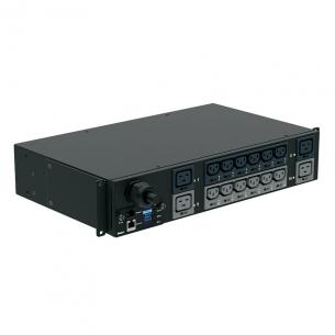 sort ledning 3m med 4xc19 12xc13 32a 230v 2u 19 ms powerpanel