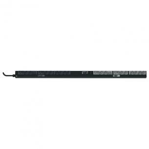 sort ledning 3m med 6xc19 38xc13 32a 230v vertikal ms powerpanel