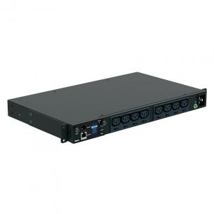 sort ledning 3m med 12xc13 16a 230v 1u 19 mi powerpanel