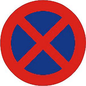 en12899-1 ds refleks t3 70cm c61 forbudt standsning - forbudstavle