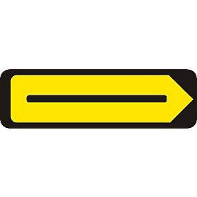 en12899-1 ds refleks t3 5x80cm 23 f14 omk�rsel side enk pilevejviser - vejvisningstavle