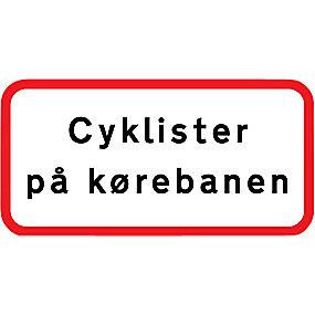 en12899-1 ds refleks t3 25x50cm ua-x k�rebanen p� cyklister - undertavle