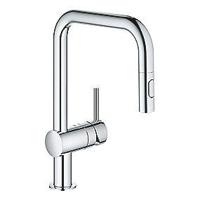krom kstud udtr med u-tud dual brus kkenarmatur k minta grohe