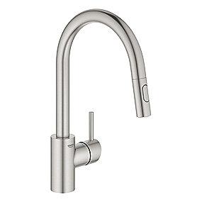 supersteel zero b udl jt h kstud udtr med kkenarmatur k bruser concetto grohe