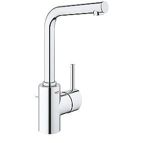 krom bundventil med zero l-size håndvaskarmatur concetto grohe