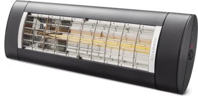 model 2019 forbedret ny antracite - lys uden helt varmelampen 18m2 til op - 2000 air solamagic