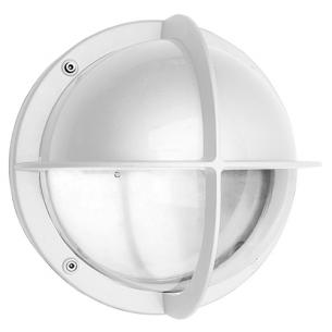 hvid - ip44 rm halvsk m led 3000k 15w skotlampe mia