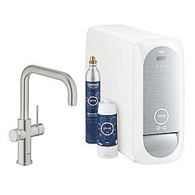 supersteel u-tud kit starter ler k med kkenarmatur k home blue grohe