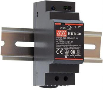 din-skinne til 2a dc 12v mforsyning str