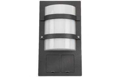 2xkontakt med 3000k led 11w grafit trio