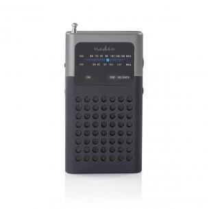 gr sort hovedtelefonudgang skrm hvid sort w 5 1 analog batteri fm design brbart fm-radio nedis