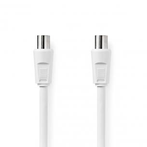 plastikpose hvid pvc runde m 0 25 rmet afsk dobbelt ohm 75 nikkelplateret hun coax iec han coax iec cable coax