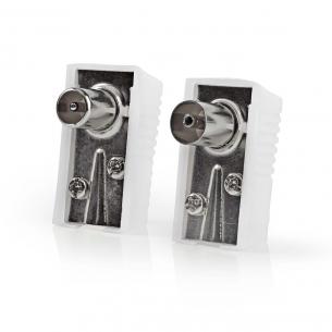 blister stk 2 hvid pvc metal mm 0 7 kabeldiameter skru ohm 75 nikkelplateret hun han vinklet stik coax iec