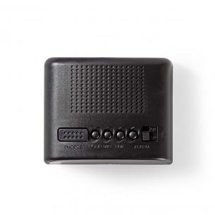 sort funktion snooze led vækkeur bord digitalt nedis